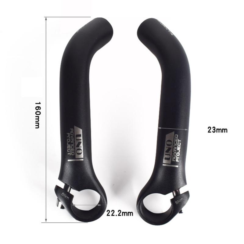 1 пара велосипедных тисков из алюминиевого сплава, эргономичный руль с удлиненной опорой, цельный кованый руль