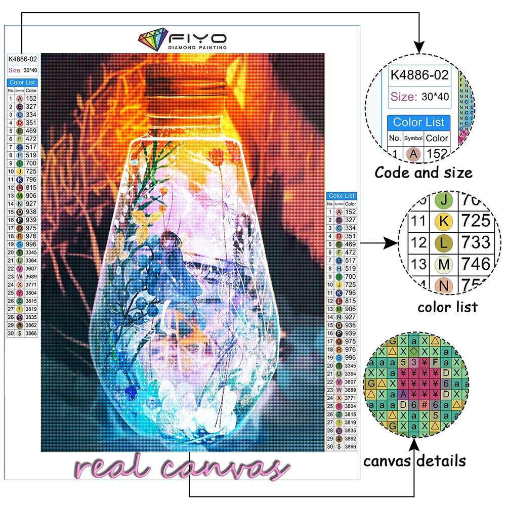 Diamond Embroidery Girl In Hourglass Bottle 5D DIY Diamond Painting Cross Stitch Rhinestone