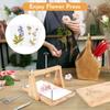 Sustainable Wooden Detachable Flower Press Set Efficients Plant Drying Board for Home Craft and School Activity
