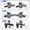 Восьмиколесный RC ИИ Робот Серебристый Игрушка Собака с Пультом Управления Робот с Пультом Управления Детский Подарок