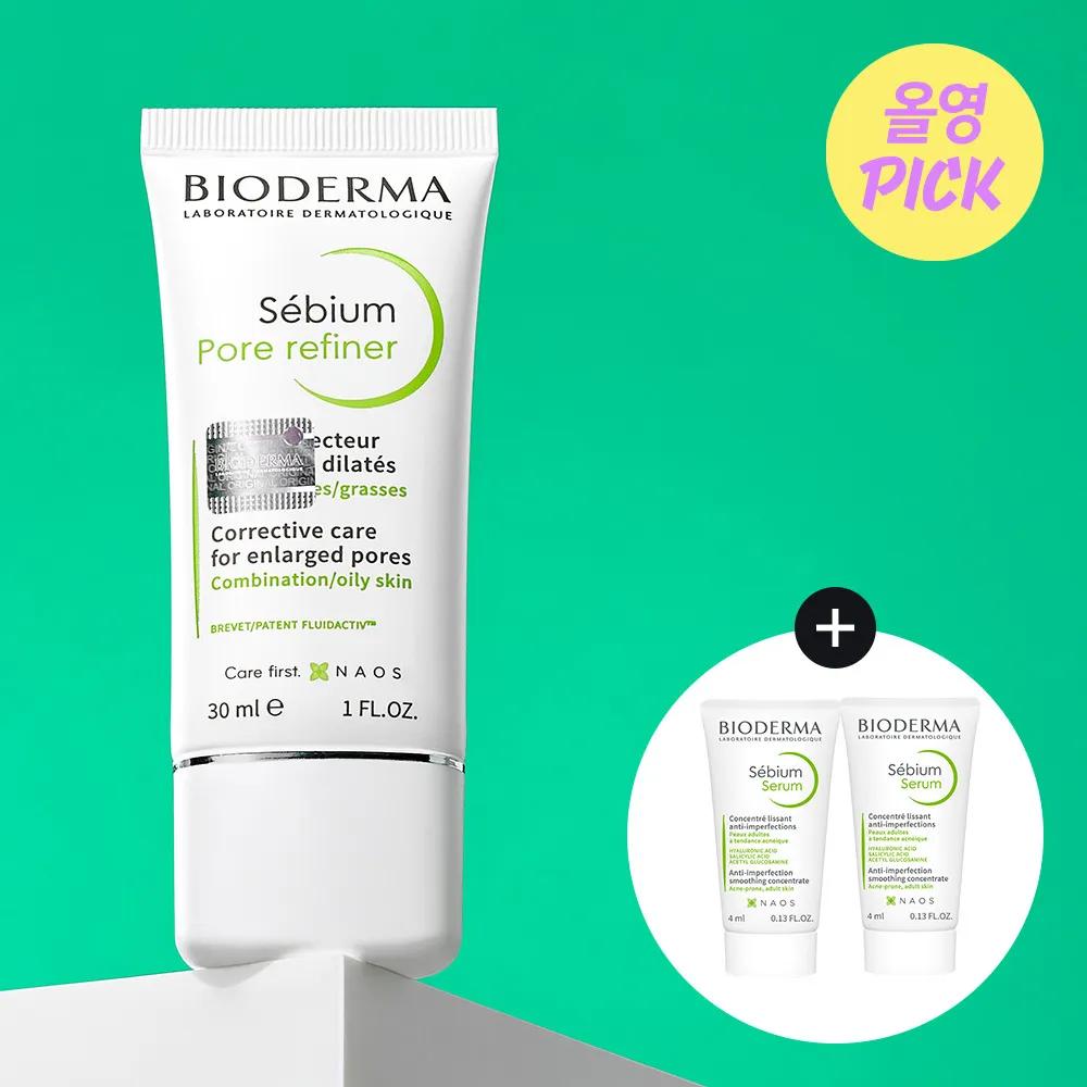 Bioderma Sebium Pore Refiner 30 мл Набор (+Себиум Сыворотка 4 мл*2)