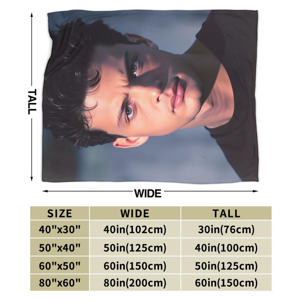 Warm Soft BlanketStudents Travel Luis Miguel Throw Blanket  Flannel Bedspread For Outdoor Graphic Sofa Bed Cover