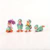Miniature Figurines 4 Mini Ducks Fairy Garden Miniature Farm Figurines Moss Landscape Cute Ornaments Kit for Home Outdoor Decor
