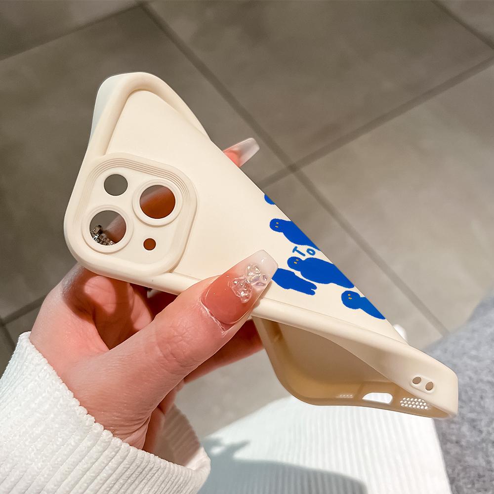 Чехол для телефона с рисунком синего рисунка и рисунком для iPhone Samsung Galaxy Xiaomi Redmi POCO HUAWEI Honor, противоударный резиновый чехол