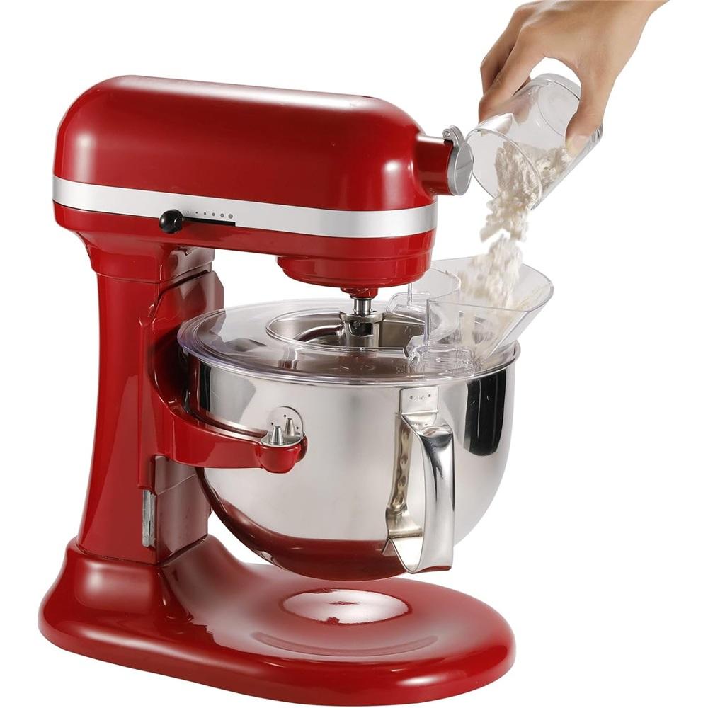 Tilt-Head Mixer Pouring Shield - Splash guard with removable pouring chute, compatible with KitchenAid 5.5-7 Quart Bowl-Lift Stand Mixers