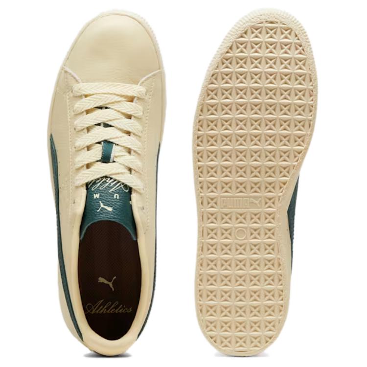 Puma Clyde Players Lane Unisex Sneakers Cream Creamy-Vanilla Intense-Red 398701-01