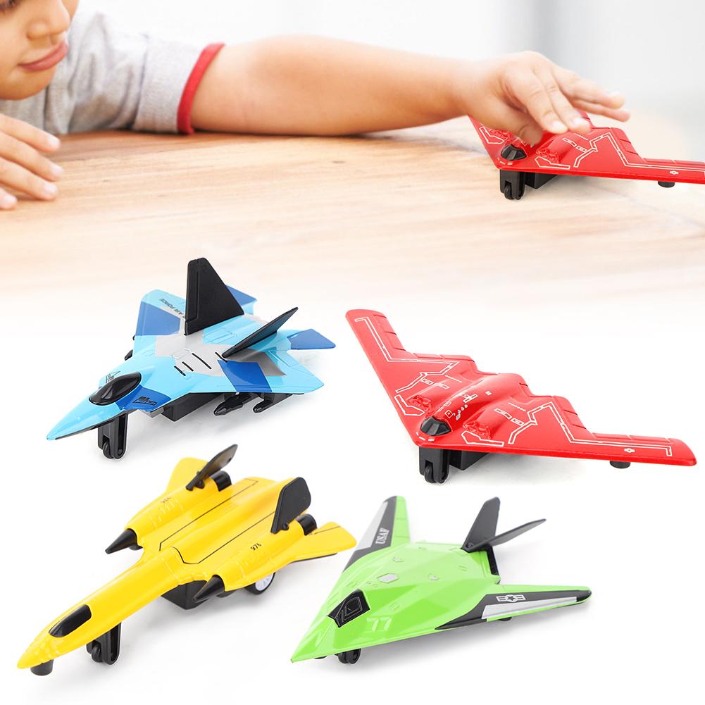 Child Simulation Airplane Model Alloy Kid Early Educational Funny Pull Back Toy