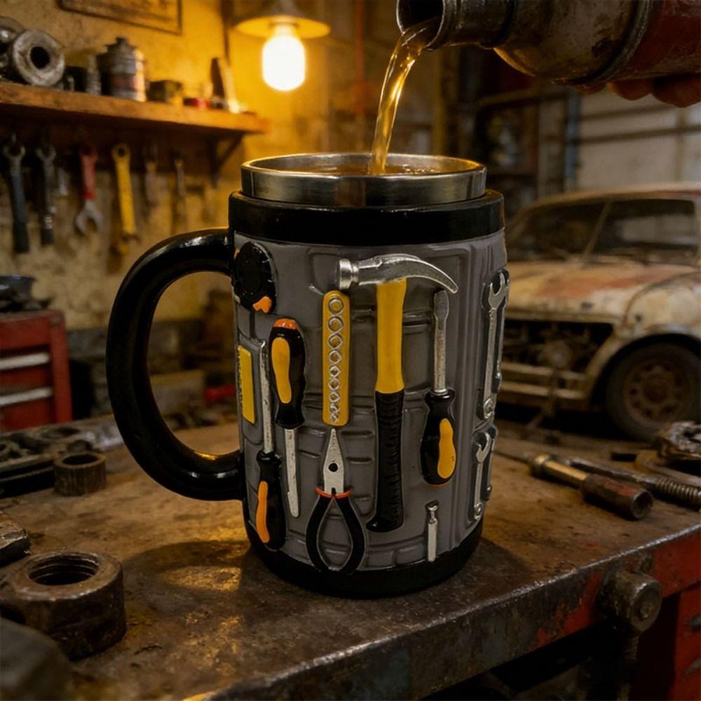 3D Toolbox Design Coffee Cup 300ml Water Cup Creativity Mechanic Mug Gifts for Men