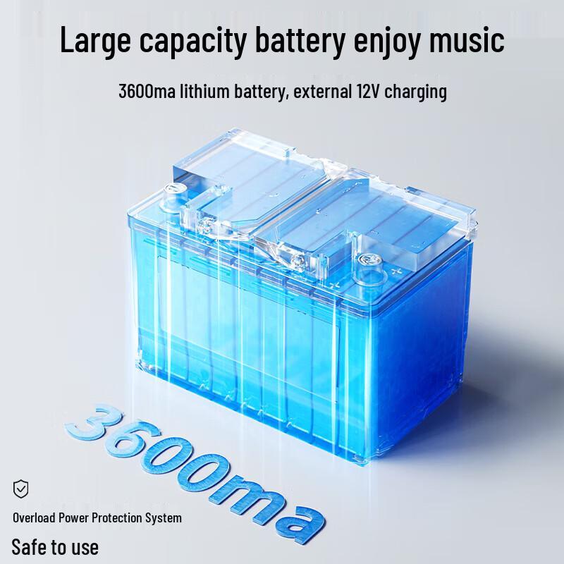 Newman N537 12-inch High Power Portable Karaoke Bluetooth Trolley Speaker