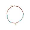 Collier orné de cristaux multicolores, finition or 18 carats - Ney