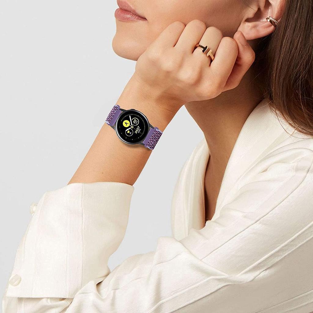 20 мм 22 мм ремешок Для Samsung Galaxy Watch 5/pro/4/classic/3/Active 2 44 45 мм Gear S3 Эластичный нейлоновый петлевой ремешок Huawei GT 2 2e pro 3