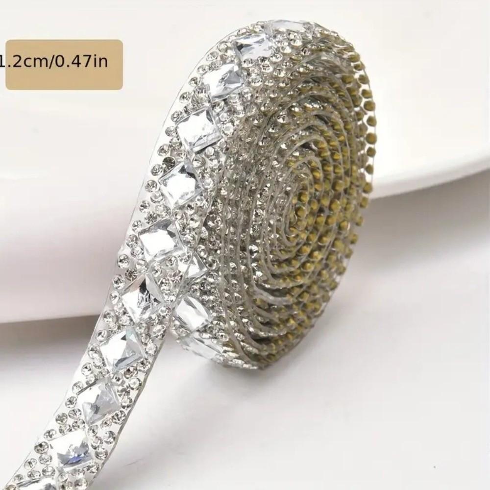 DIY Self Adhesive Rhinestone Strips Sewing Accessories Bling Rhinestone Trim Tape Wedding Decor