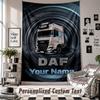 Wall Hanging Tapestry With Custom Name & Text, DAF Decorative Tapestry For Bedroom