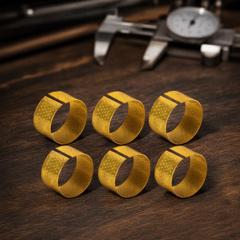 20pcs Adjustable Ring Finger Protector Thimble Metal Metal Thumb Thimble Quilting Work