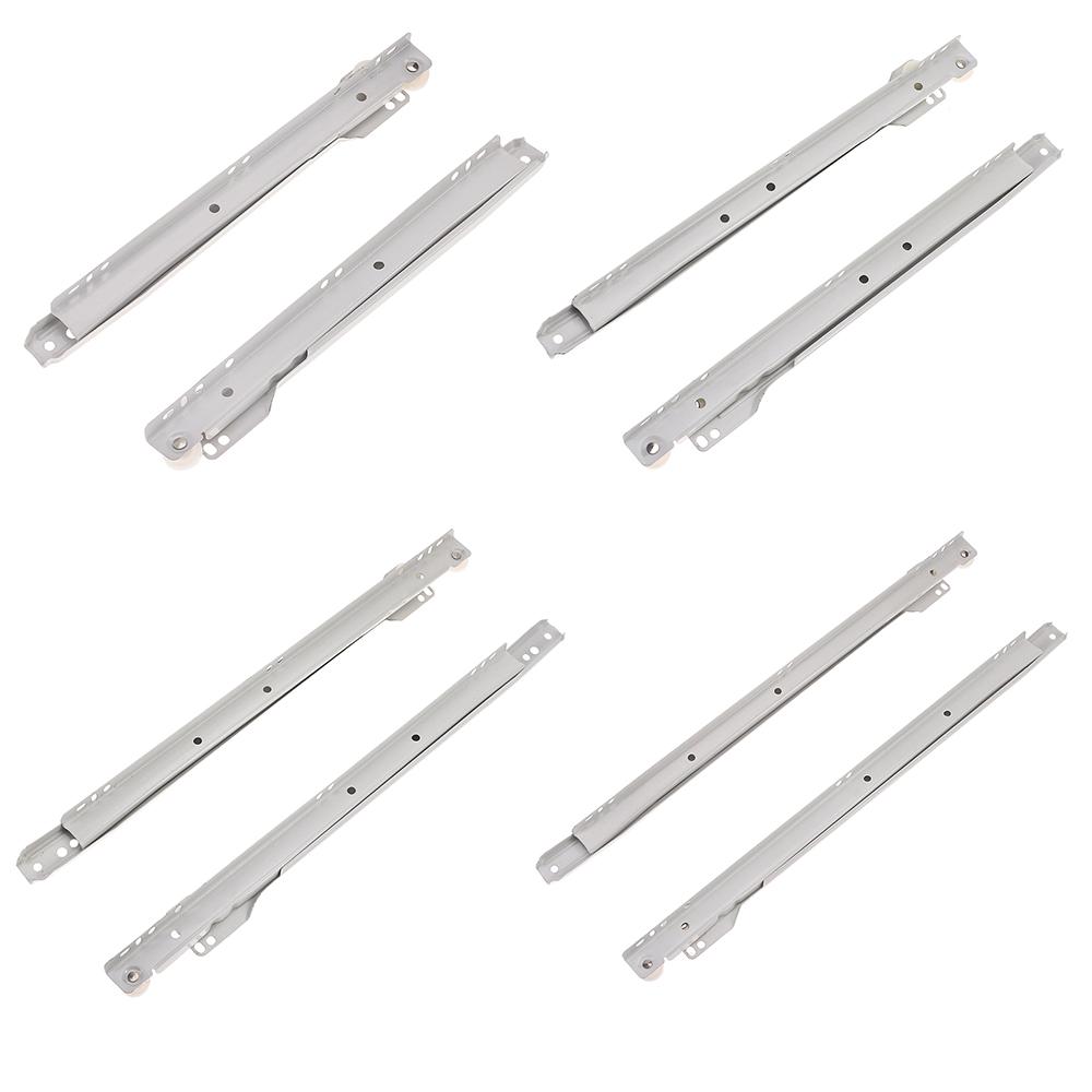 Мебель Две направляющие для шкафа Направляющие для ящиков Компьютерный стол Выдвижные шкафы Ролик для клавиатуры