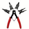 Snap Ring Pliers, 4 In 1 Removal Set for Automotive And Engine Repair,Interchangeable Jaw Head 45 90 And 180 Degree Angled Jaws