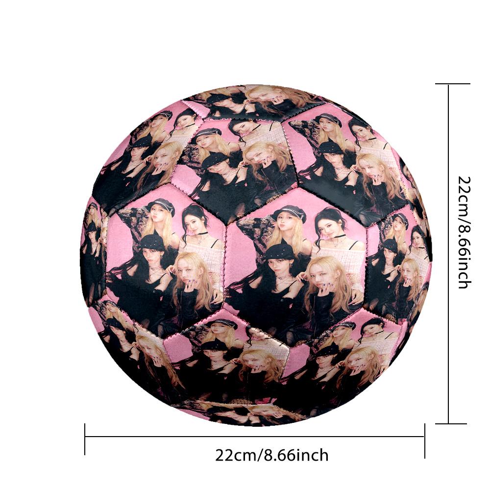 aespa Size 5 Soccer Ball, Durable Standard Football For Training Match Outdoor Sports