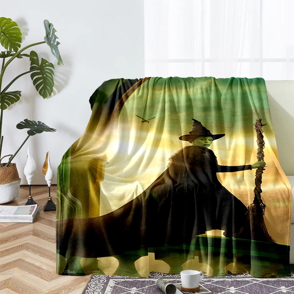 Wicked Theme Printed Blanket - Perfect for Couch, Bed, Travel & Outdoor Use | Machine Washable, Cozy & Durable.
