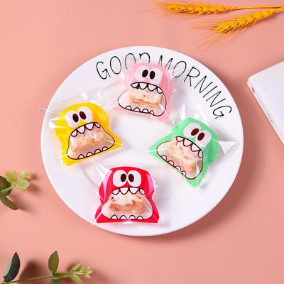 Пакеты для подарков Foodie Little Monster Snowflake Crisp самоклеящиеся, для упаковки печенья и конфет, 100 штук, 3 варианта цвета