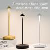Простая светодиодная сенсорная металлическая настольная лампа, беспроводная настольная лампа, перезаряжаемая, 3 цвета, лампа для чтения для ресторана, отеля, бара, спальни, DeskLam