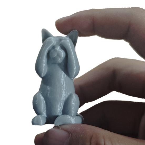 3D-печатная фигурка кошки котята слышать говорить видеть зло статуэтка миниатюрное украшение кошка подарок для любителя кошек для украшения стола полки шкафа