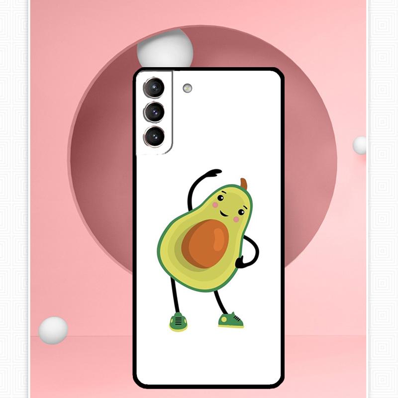 Avocado Yoga Funny Pattern Case For Samsung Galaxy S25 Ultra S21 S22 S23 S24 Ultra S9 S10 S20 Plus S25 FE Cover Funda