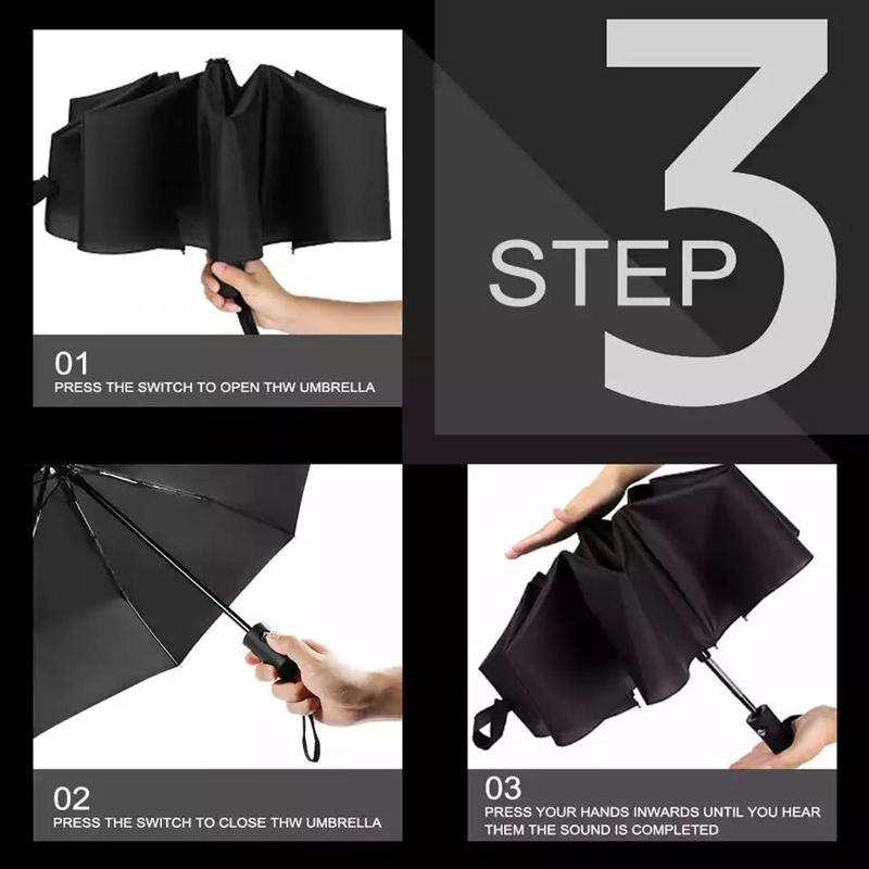 IYXI7 Windproof Double Layer Resistant Umbrella Fully Automatic Rain Umbrellas For Honda CRV CR-V 2018 2015 2016 2017 2019 2020