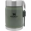 Glass "Stanley Legendary" 400 ml food jar with spork Forest green
