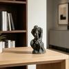 Украшения 'Мыслитель' 3D-печать Скандинавский стиль Статуэтка Компактная Современное искусство Фигурка Острые грани Настольная Книжная полка Скульптура