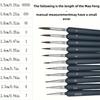 11pcs Premium Paint Brush Set With Natural Wood Triangle Rod For Watercolor Oil Craft Drawing