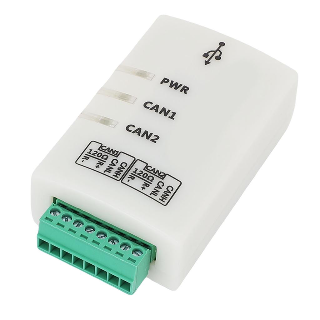 USB to CAN 2A Adapter Dual Channel CAN Bus Analyzer Intelligent Converter Debugger with Isolation for Automotive