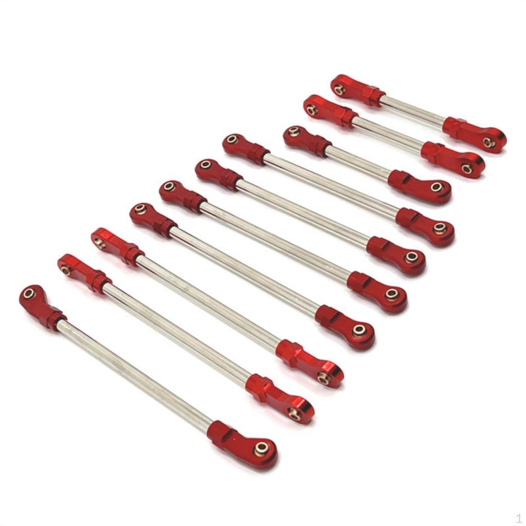 8 Pieces RC Car Tie Rod Kit 1:10 Scale Link Set Exact