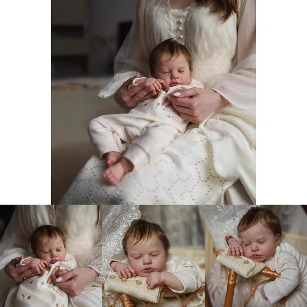 Реборн Baby Loulou, 19 дюймов, силиконовая кукла с реалистичными чертами, для коллекционеров и в подарок