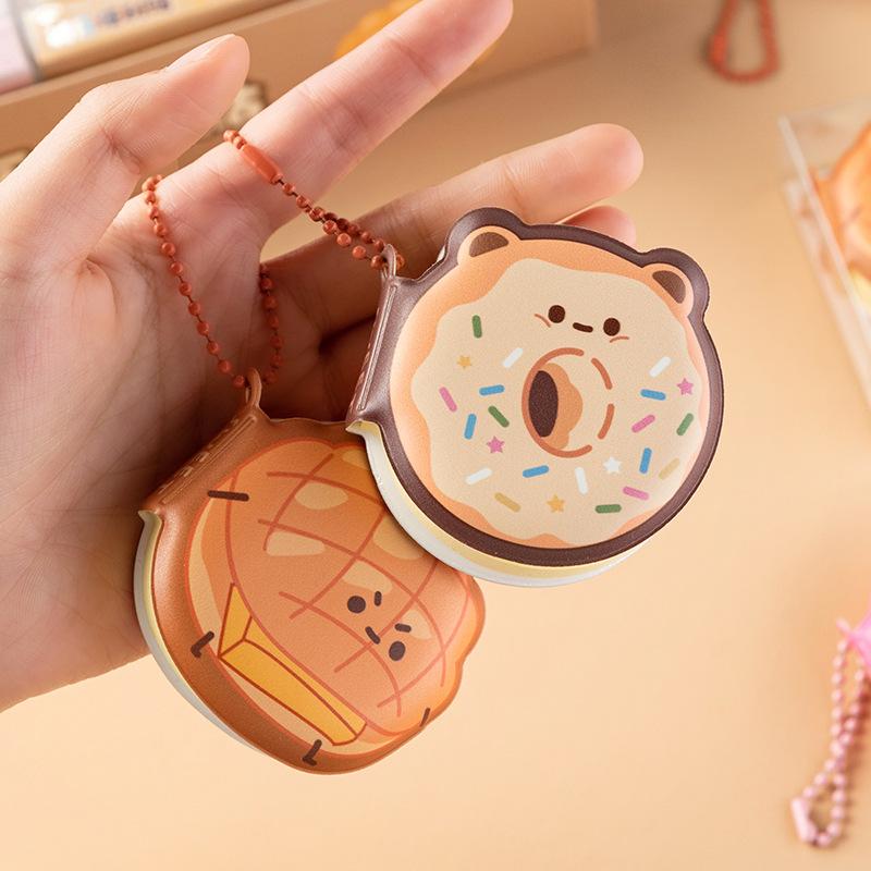 4 шт. Блокнот для снятия стресса, серия игр Kawaii Dessert Beverage, мини-блокнот с подвесным подвесом, портативная записка в форме