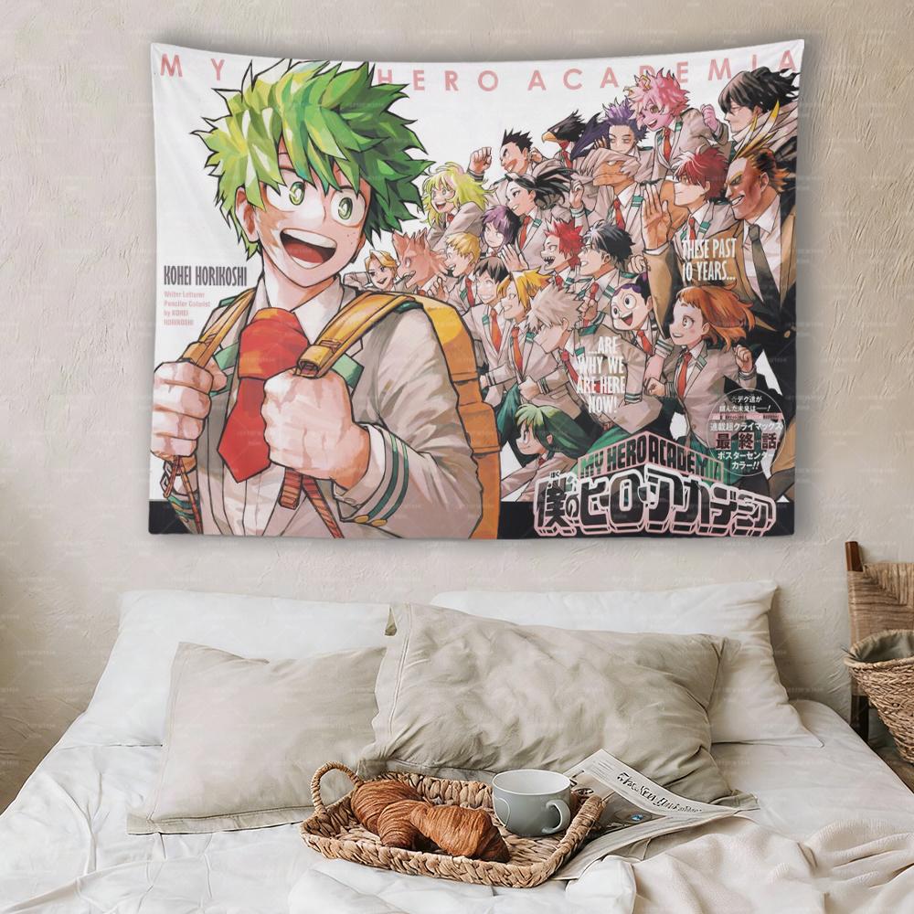 My Hero AAcademia Anime Tapestry Wall Hanging for Home Bar Restaurant Party Decor