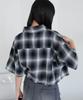 WEGO Шорты в клетку с коротким рукавом летний размер черный рубашка, топ, одежда, подарок, уличная одежда, женский, F,