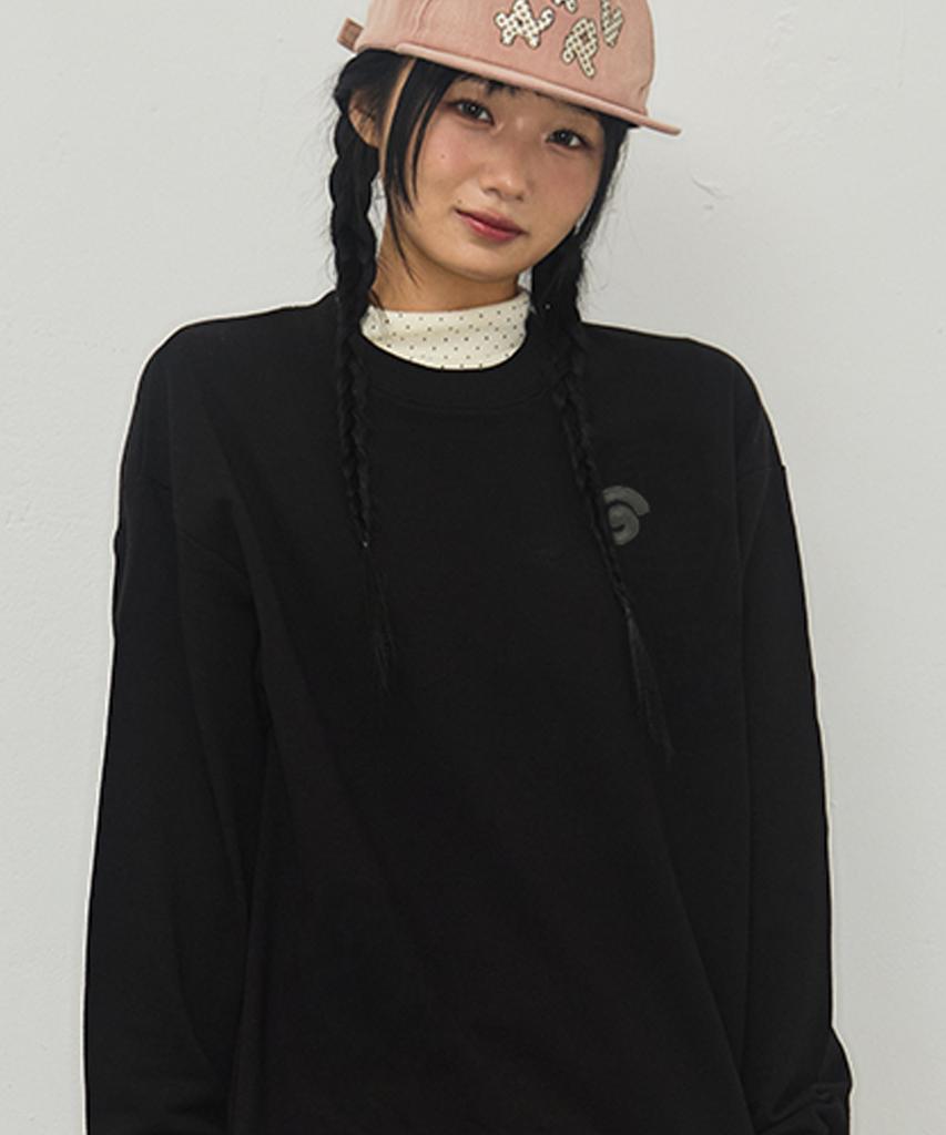 GRAVER [Unisex] G Symbol Embroidered Sweatshirt_2 Colors