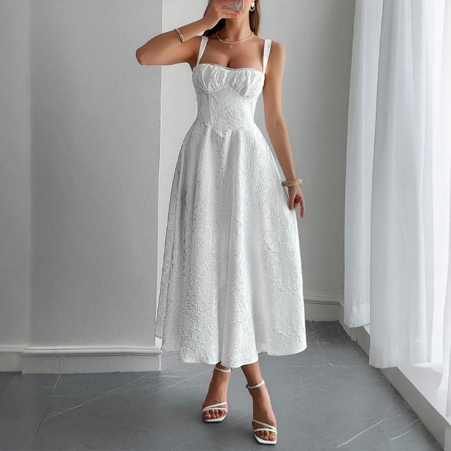 Elegant and Refined Jacquard Long Dress Dress for Women In Summer 2025