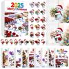 2025 Snowman Advent Calendar for Kids 24-Day Christmas Countdown Box with Acrylic Ornaments Multifunctional Holiday Decoration
