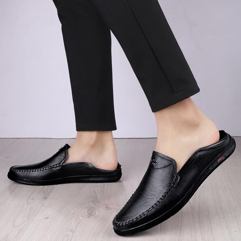 Fashion 2025 New Arrival Men Loafers Men's Breathable Fashion Casual Shoes Genuine Leather Driving Footwear Summer Mens Slip On Flats