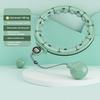 Weighted Infinity Smart Fitness Hoop 24 Detachable Knots Weight Hoop with Counter Women Weight Loss Hoop 2-in-1 Abdomen Fitness Message Equipment