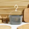 Hanging Storage Basket with Hook Plastic Waterproof Rustproof Scratch Resistant Organize Kitchen Bathroom Essentials