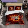 Brentford Football 3 Piece Bedding Set Soft Duvet Cover Set with Pillowcases Printed Bedroom Decor Set for Home