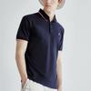 Fila Однотонная спортивная трикотажная рубашка-поло с коротким рукавом, мужские топы, легендарно-синяя F11M021121G-NV