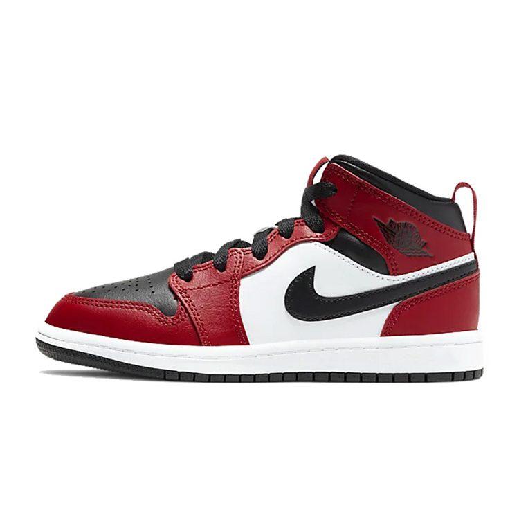 Jordan 1 Mid PS Chicago Black Toe 640734-069