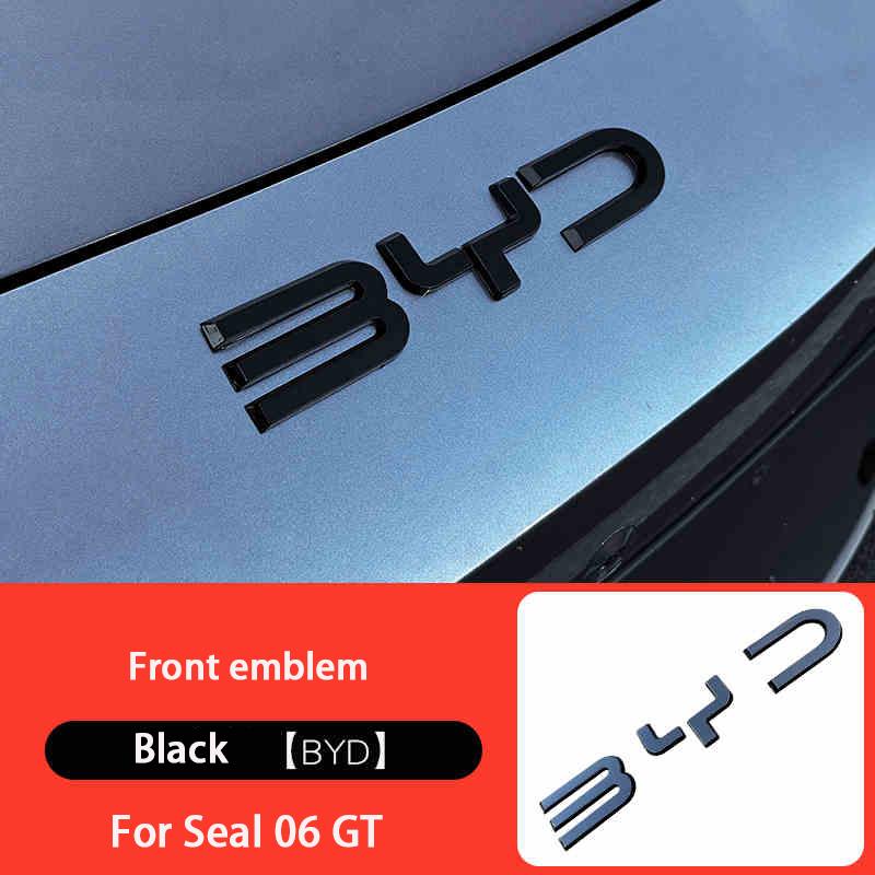 Для BYD Seal 06 DMI Seal 06 GT Seagull Dolphin Передняя эмблема Модификация Черный Воин Значок автомобиля Покрывающие стили Логотип