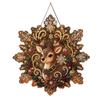 Christmas Pearl Diamond Painting Suncatcher Kit - 8 Inch Acrylic Snowflake Ornament with 3D Mixed-Size Beads Pre-Assembled Metal Chain for Holiday