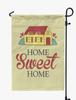 Tan Home Sweet Home Garden Summer Camping Flags For Campers Double Sided Flag Outdoor Decor Sign