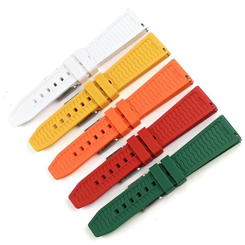 Новейший силиконовый ремешок для часов Samsung Ultra Omega Seiko PROSPEX Panerai 20 мм 22 мм 24 мм быстросъемный резиновый ремешок для часов