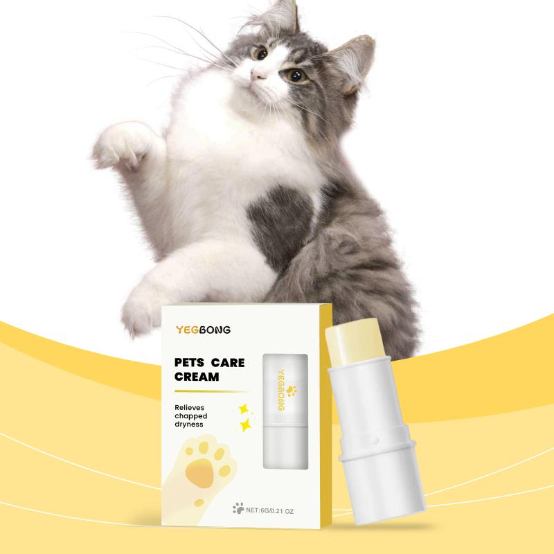 Yegbong 6G Pets Paw Balm For Cats Dogs Paw Protective Cream Foot Pad Moisturizer Pet Crack Feet Repair